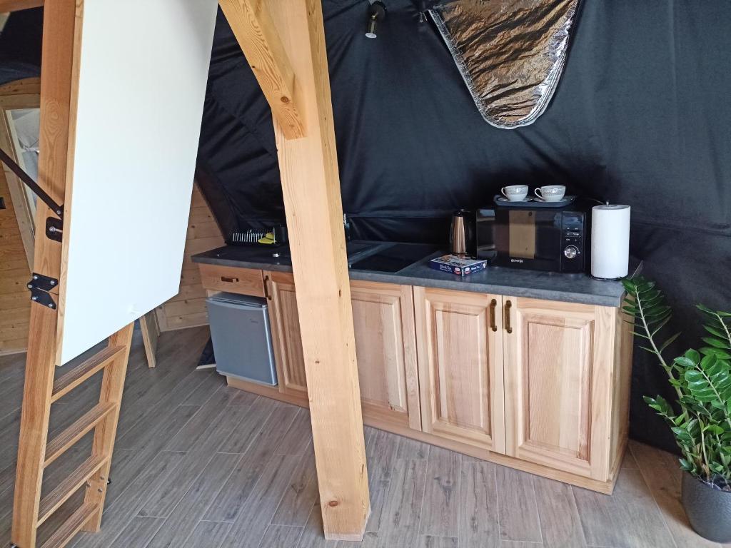 35m²+20m² Glamping SPA Kupolai Ø6,7m & Ø5m | Zakopanė, Lenkija
